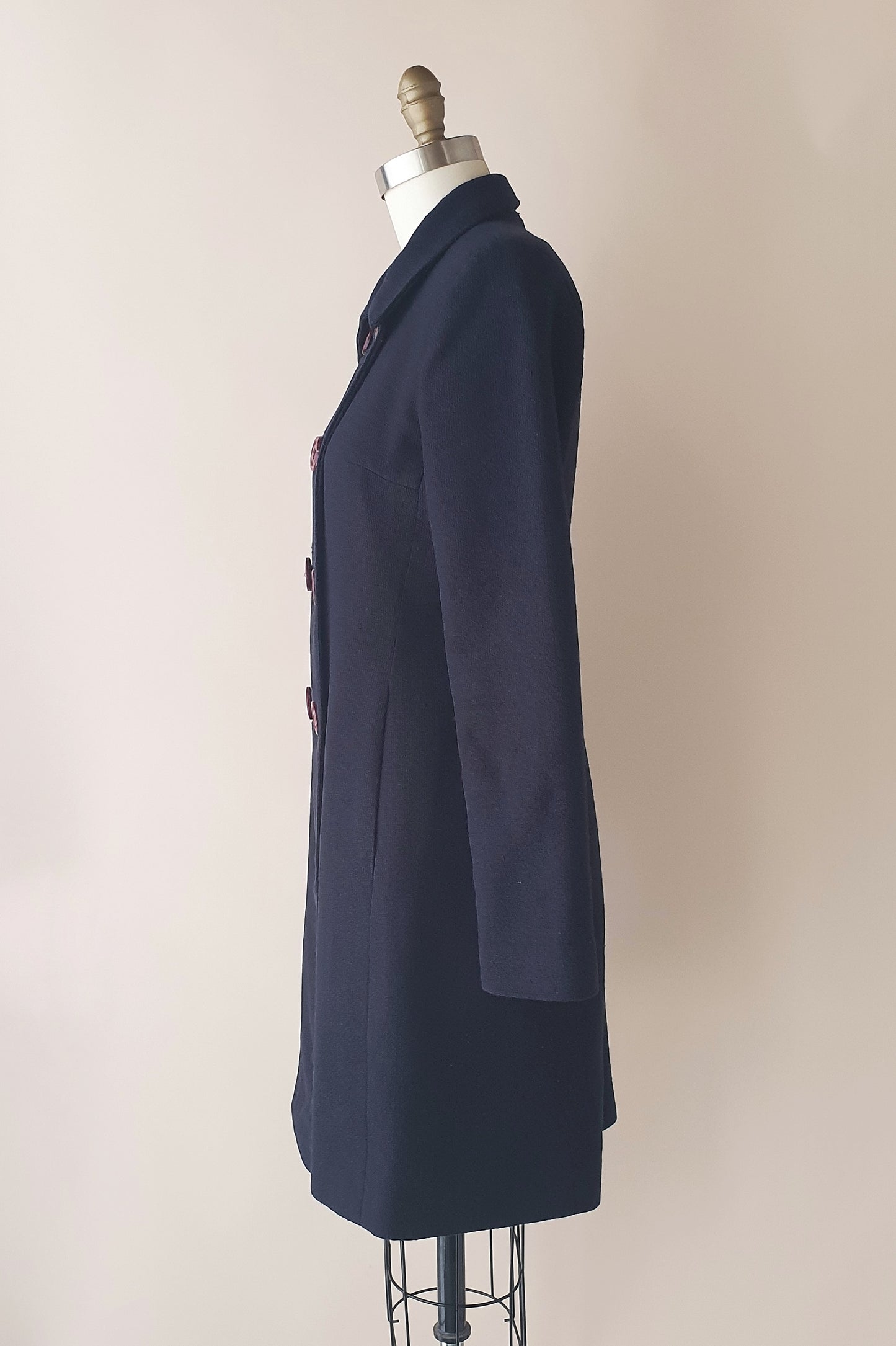 Vintage 90's classic navy coat Size 8