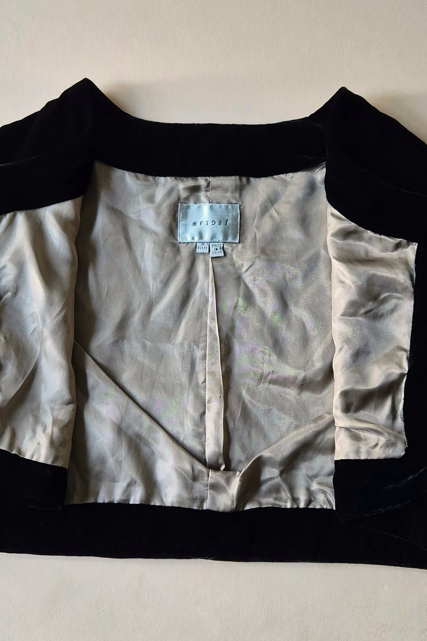 Stunning embroidered velvet bolero Size S