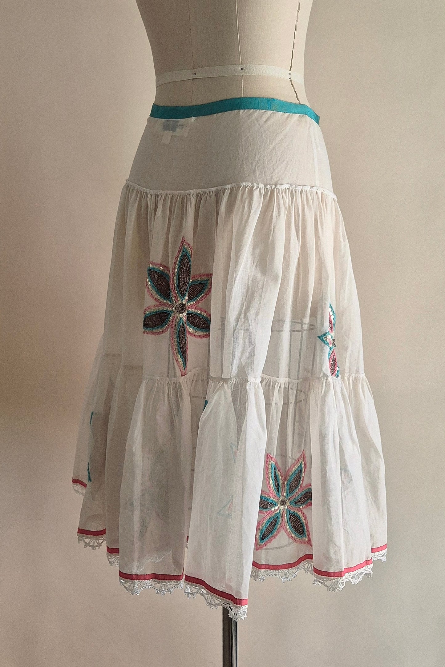 Trelise Cooper embellished sheer skirt Size M