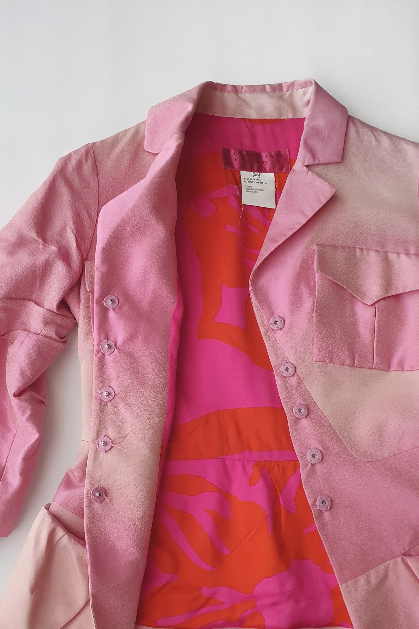 Sensational Christian Lacroix silk blend jacket Size 8