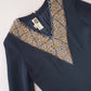 Spectacular vintage beaded wool top Size 8