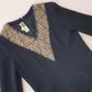 Spectacular vintage beaded wool top Size 8