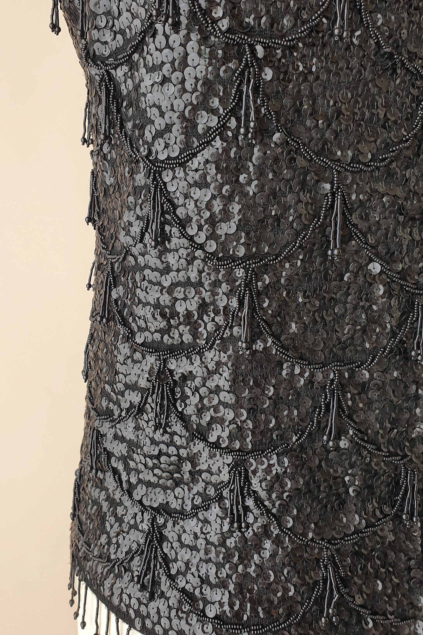 Stunning vintage beaded wool top Size XS/S