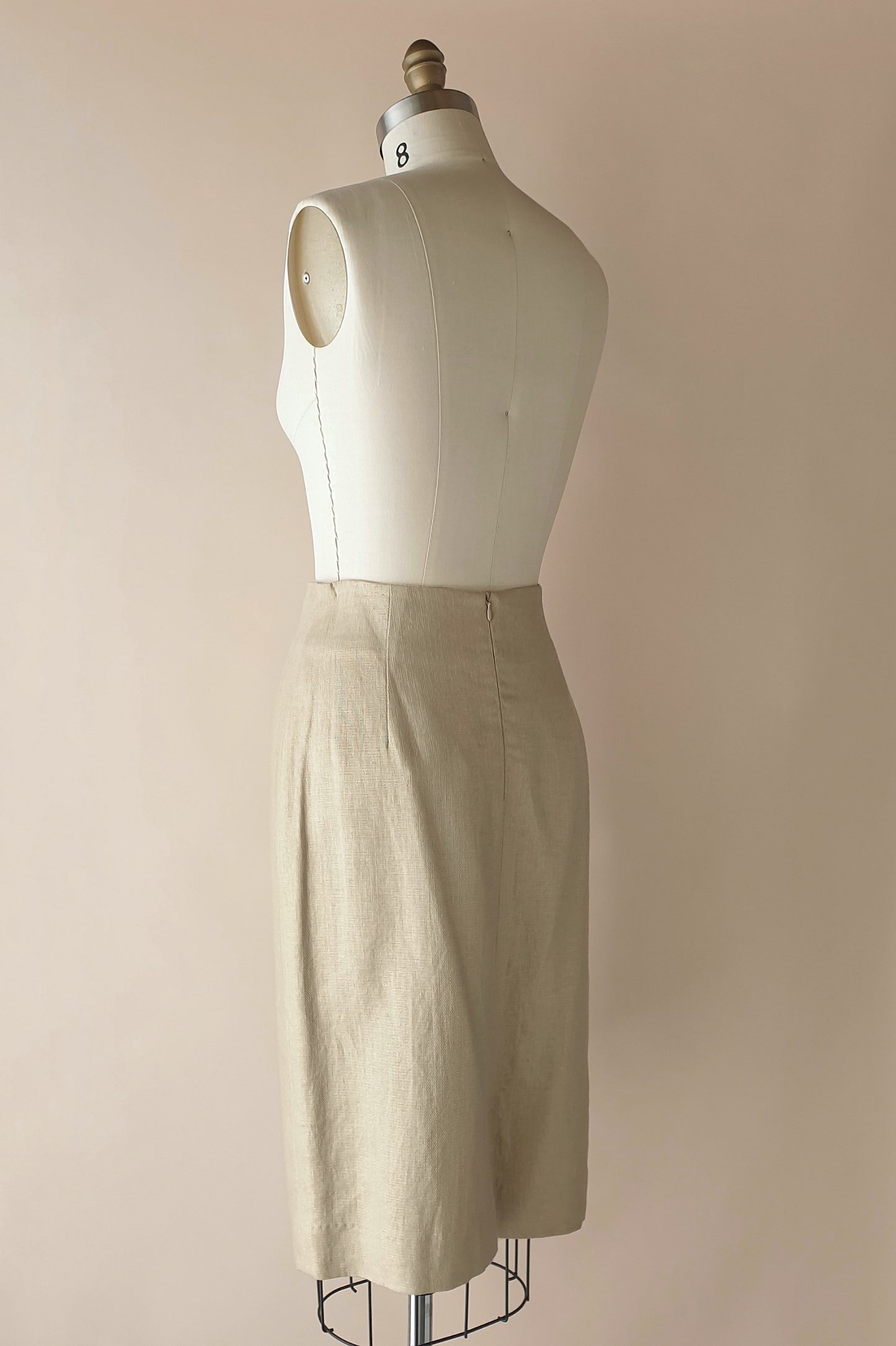 Gold Carla Zampatti pencil skirt Size XS/S
