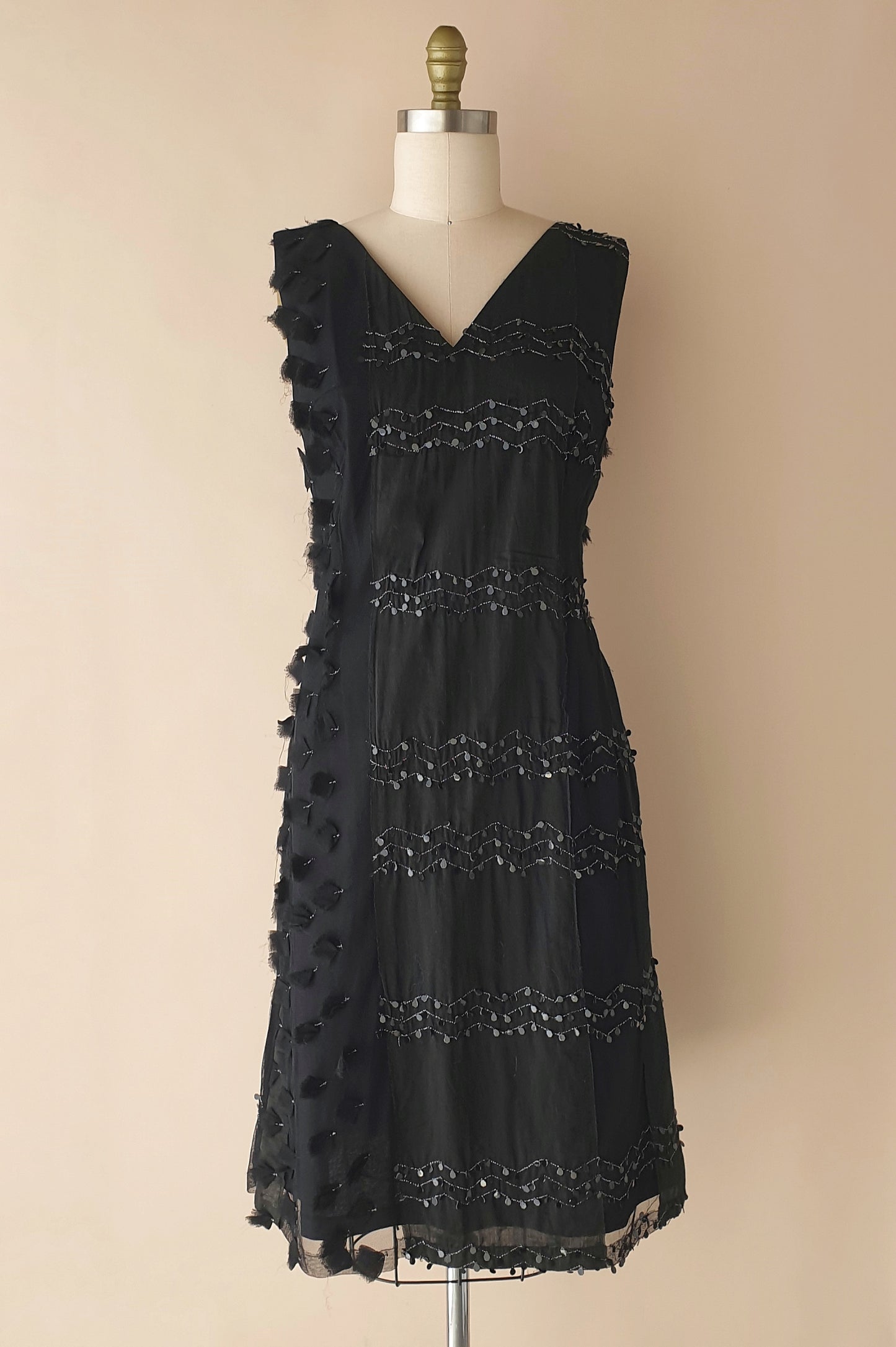 Vintage black dress from Caroline Church Size M