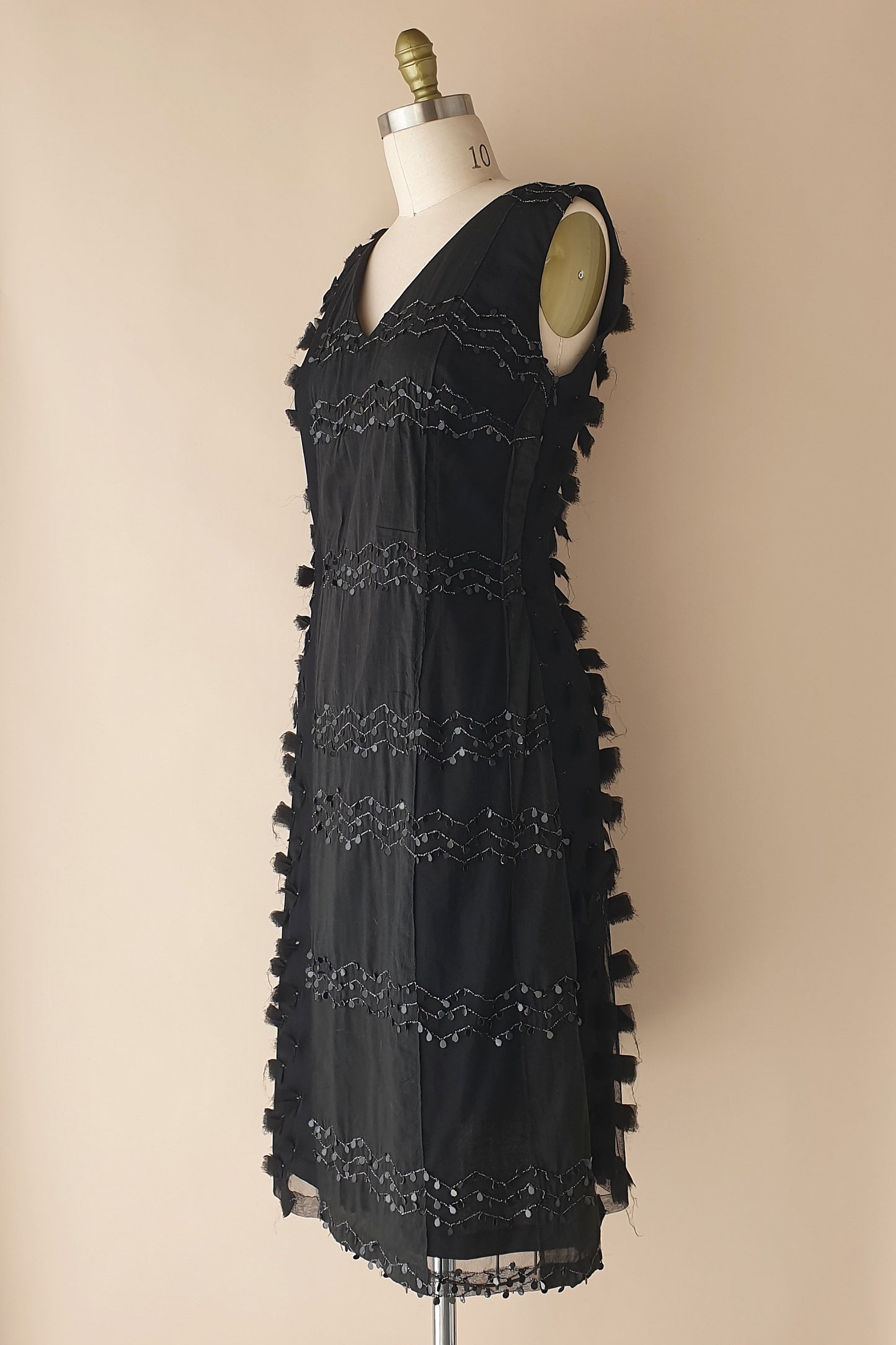 Vintage black dress from Caroline Church Size M