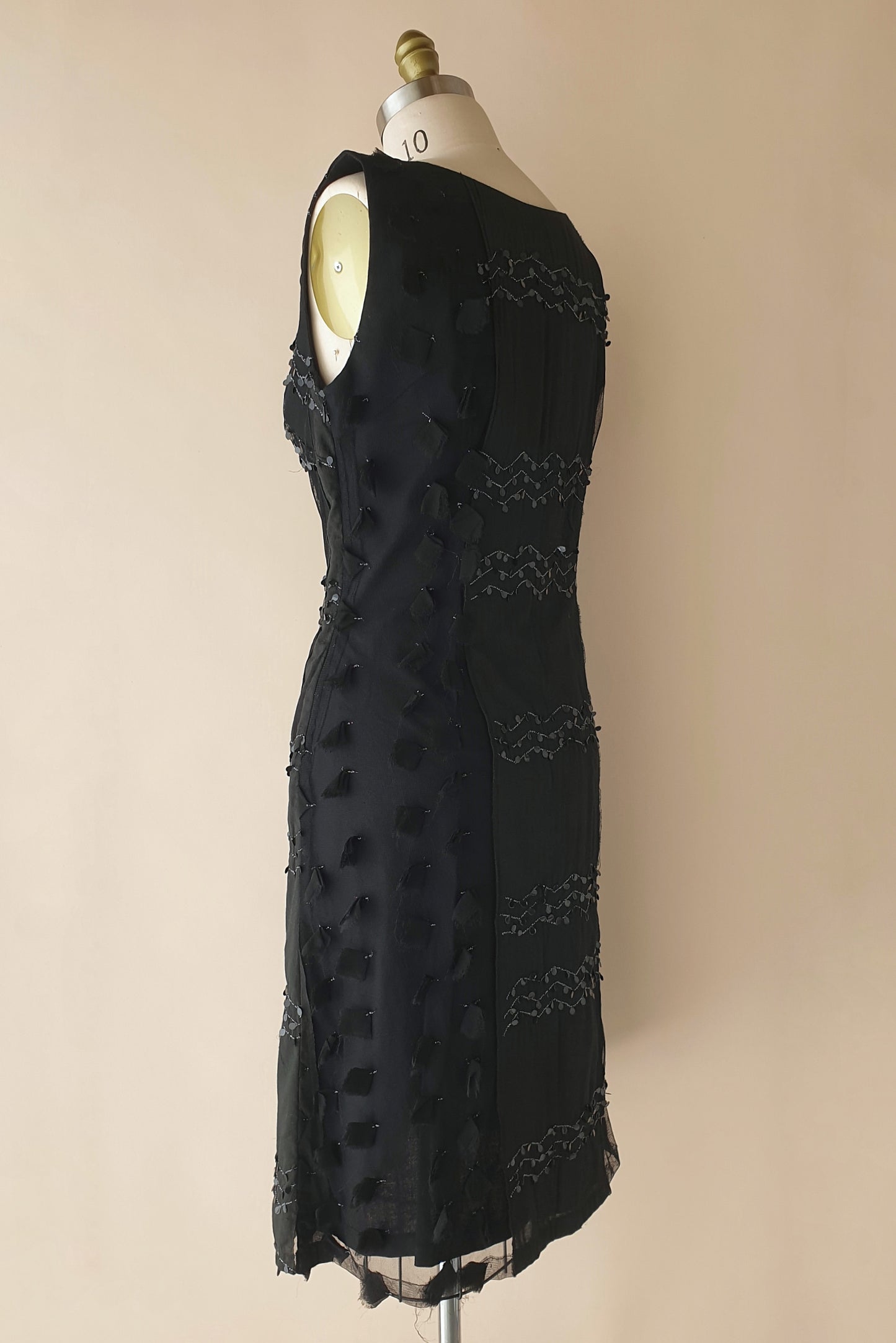Vintage black dress from Caroline Church Size M