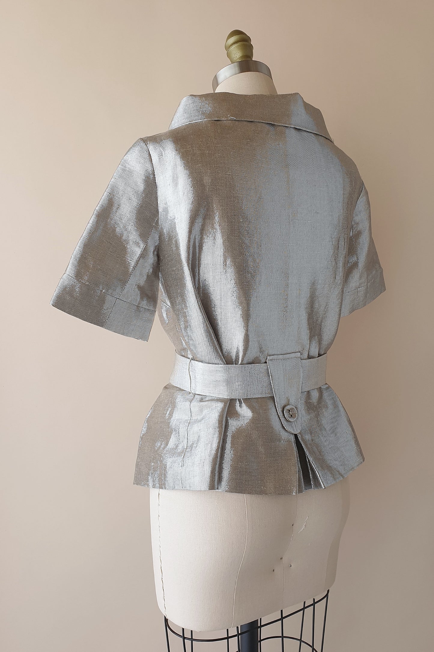 Beautiful silver Colette Dinnigan  top Size XS/S