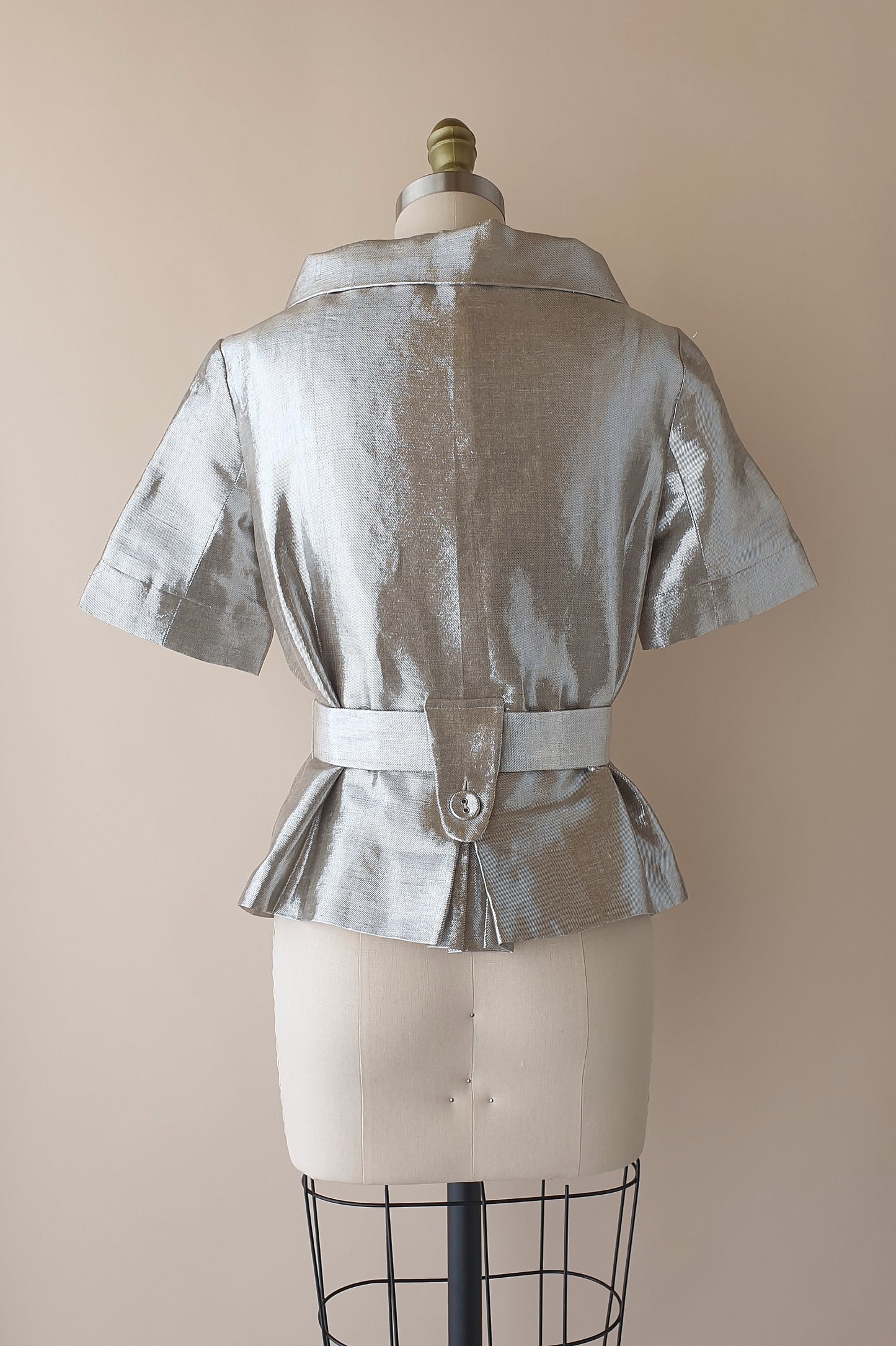 Beautiful silver Colette Dinnigan  top Size XS/S