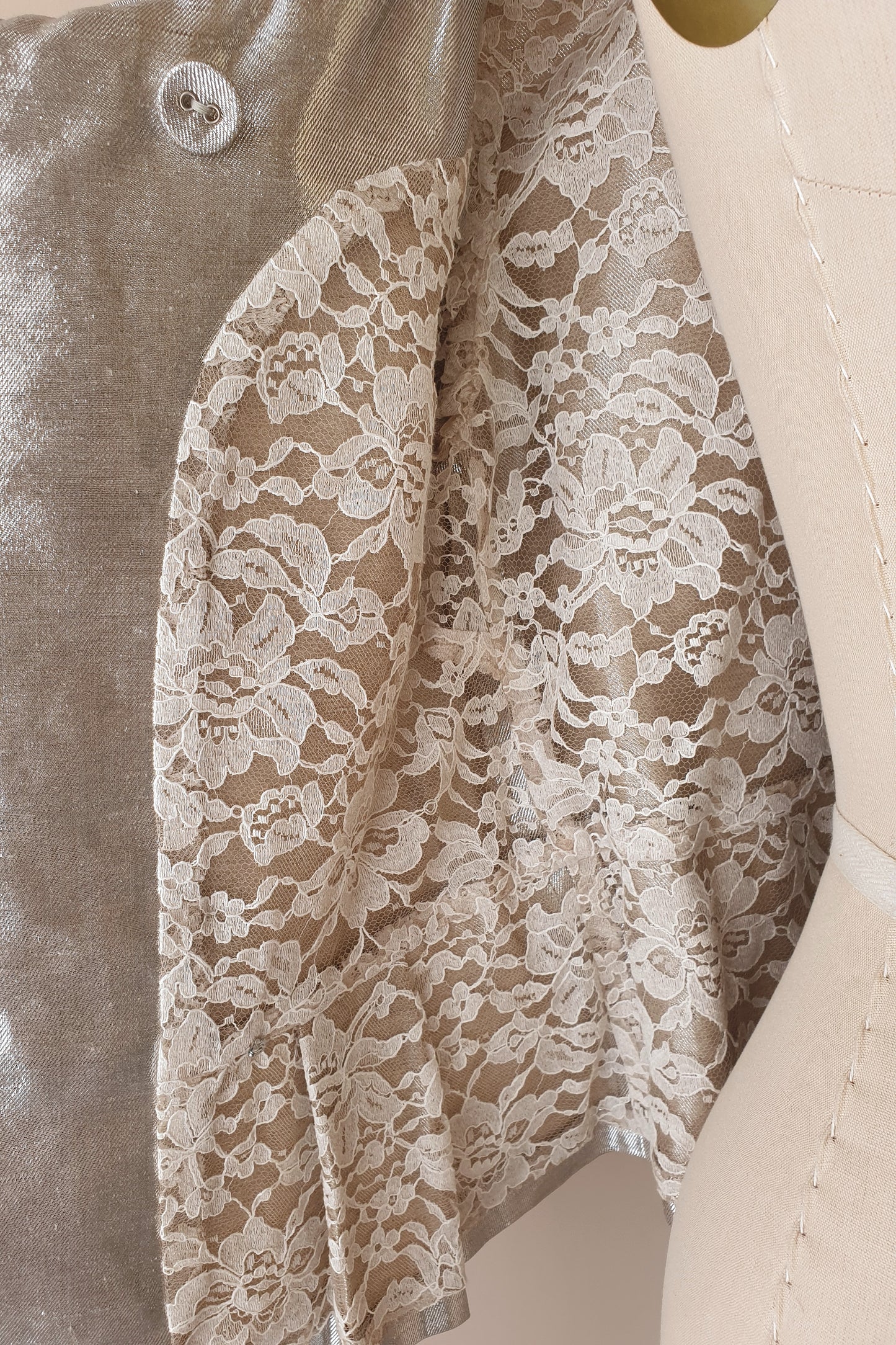 Beautiful silver Colette Dinnigan  top Size XS/S