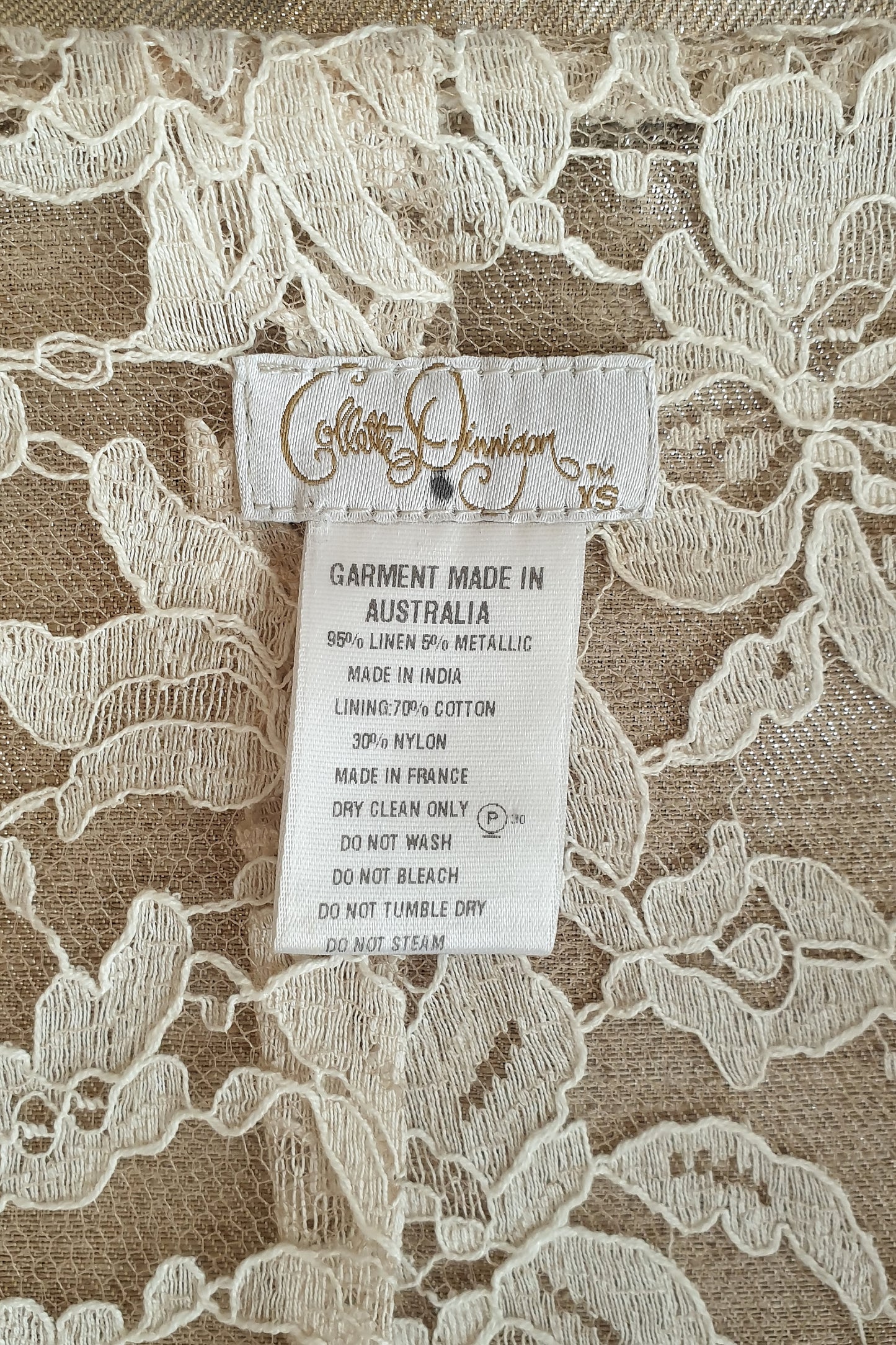 Beautiful silver Colette Dinnigan  top Size XS/S