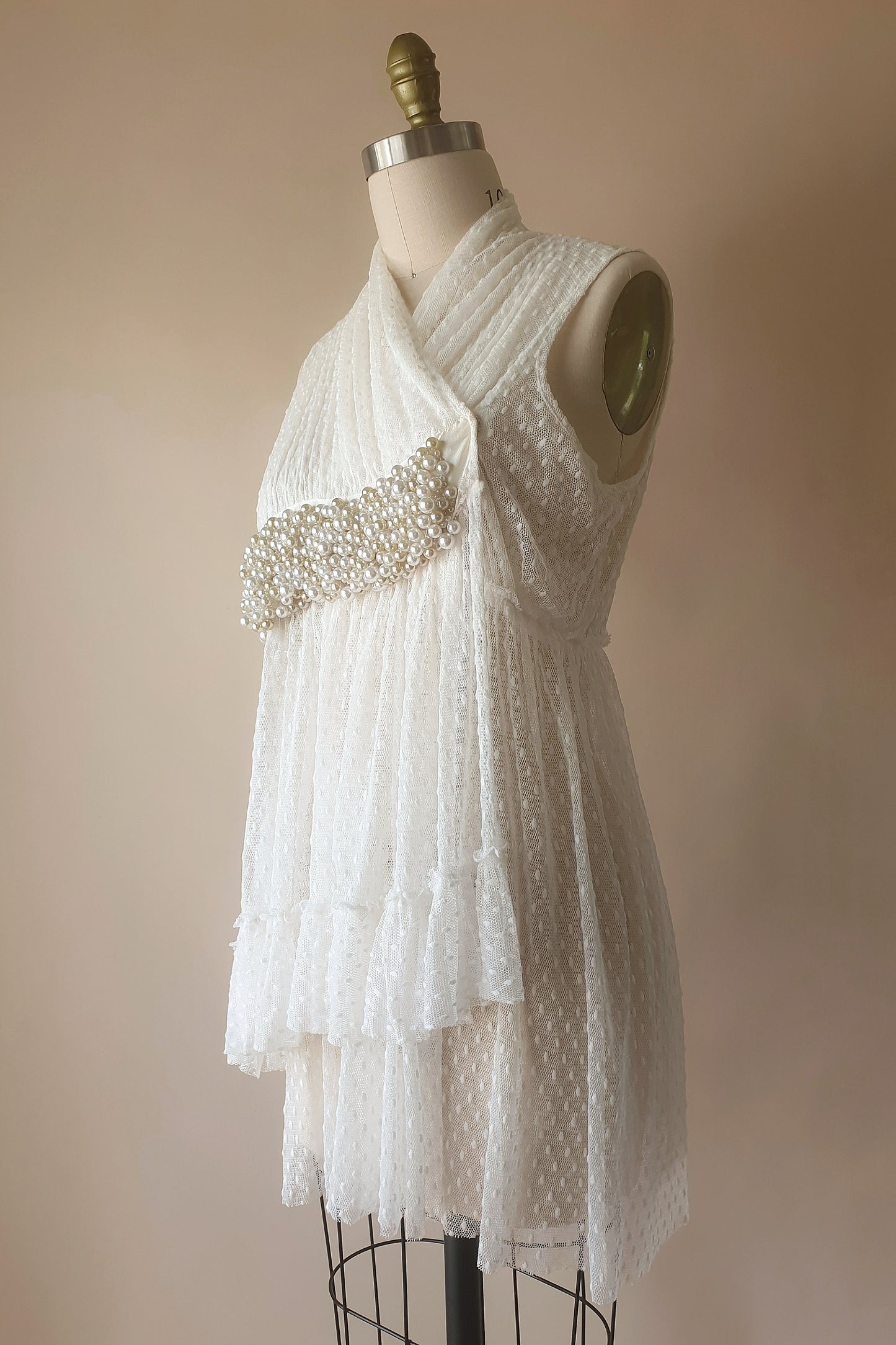 Vintage Trelise Cooper sheer embellished top Size M