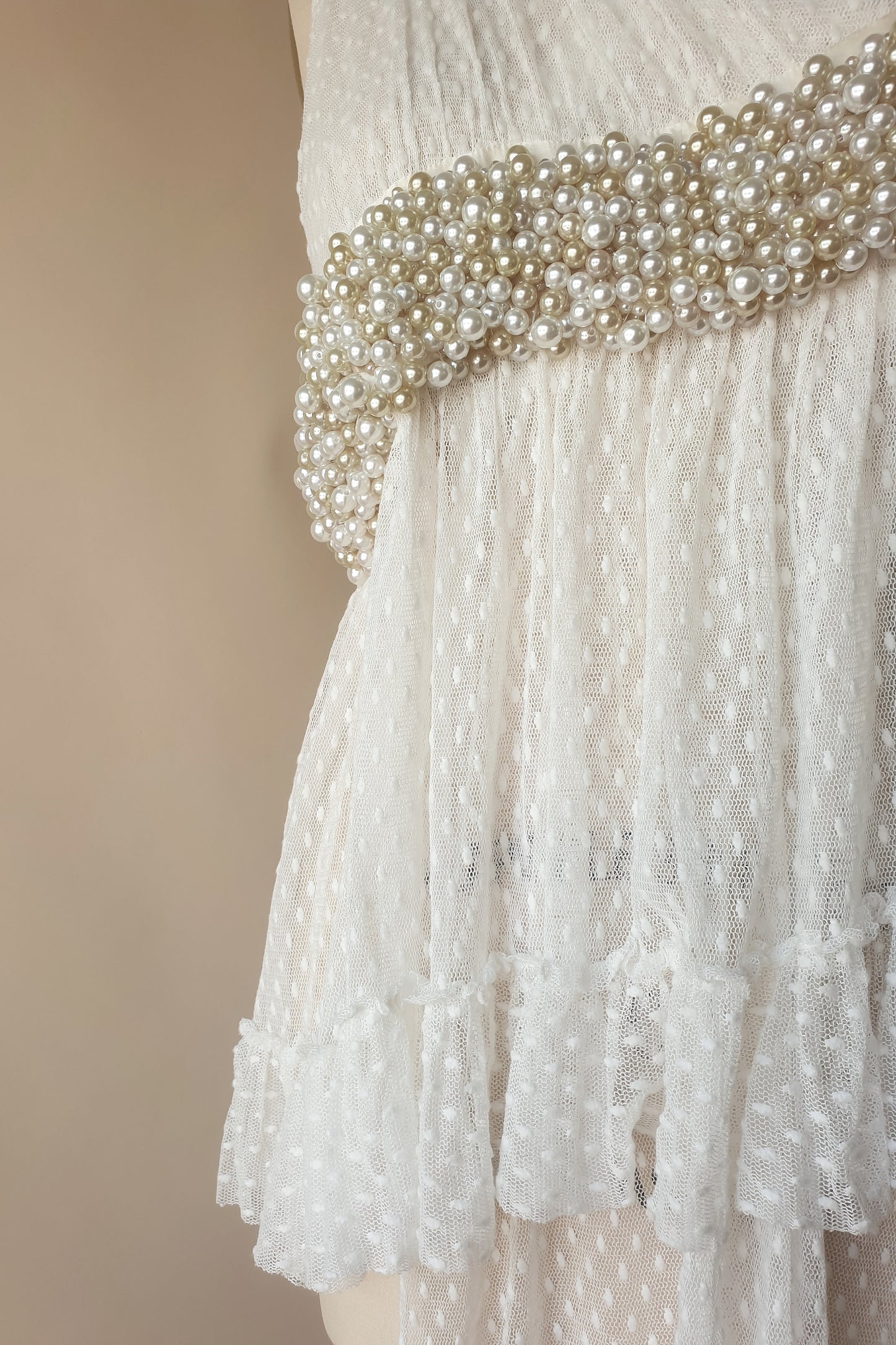 Vintage Trelise Cooper sheer embellished top Size M