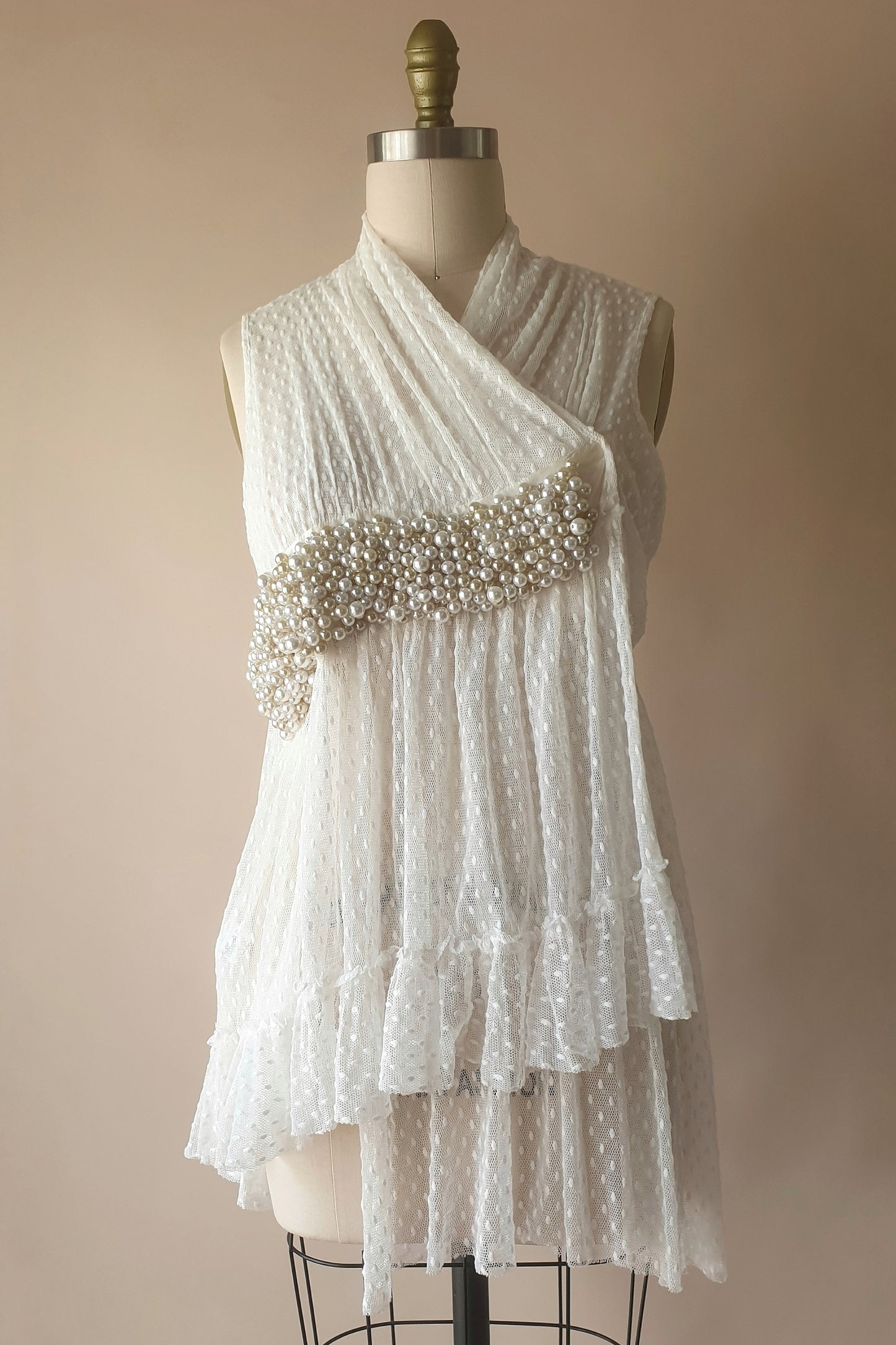 Vintage Trelise Cooper sheer embellished top Size M