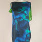 Silk watercolour drape dress Size XS/S