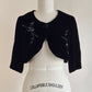 Stunning embroidered velvet bolero Size S