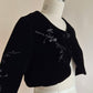 Stunning embroidered velvet bolero Size S