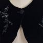 Stunning embroidered velvet bolero Size S