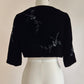 Stunning embroidered velvet bolero Size S