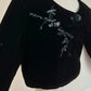 Stunning embroidered velvet bolero Size S