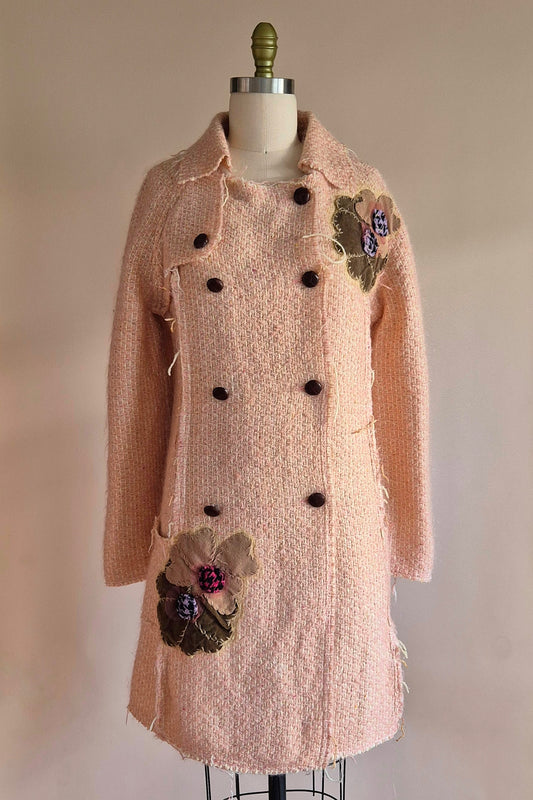 Fabulous textured cosy knit coat Size M/L