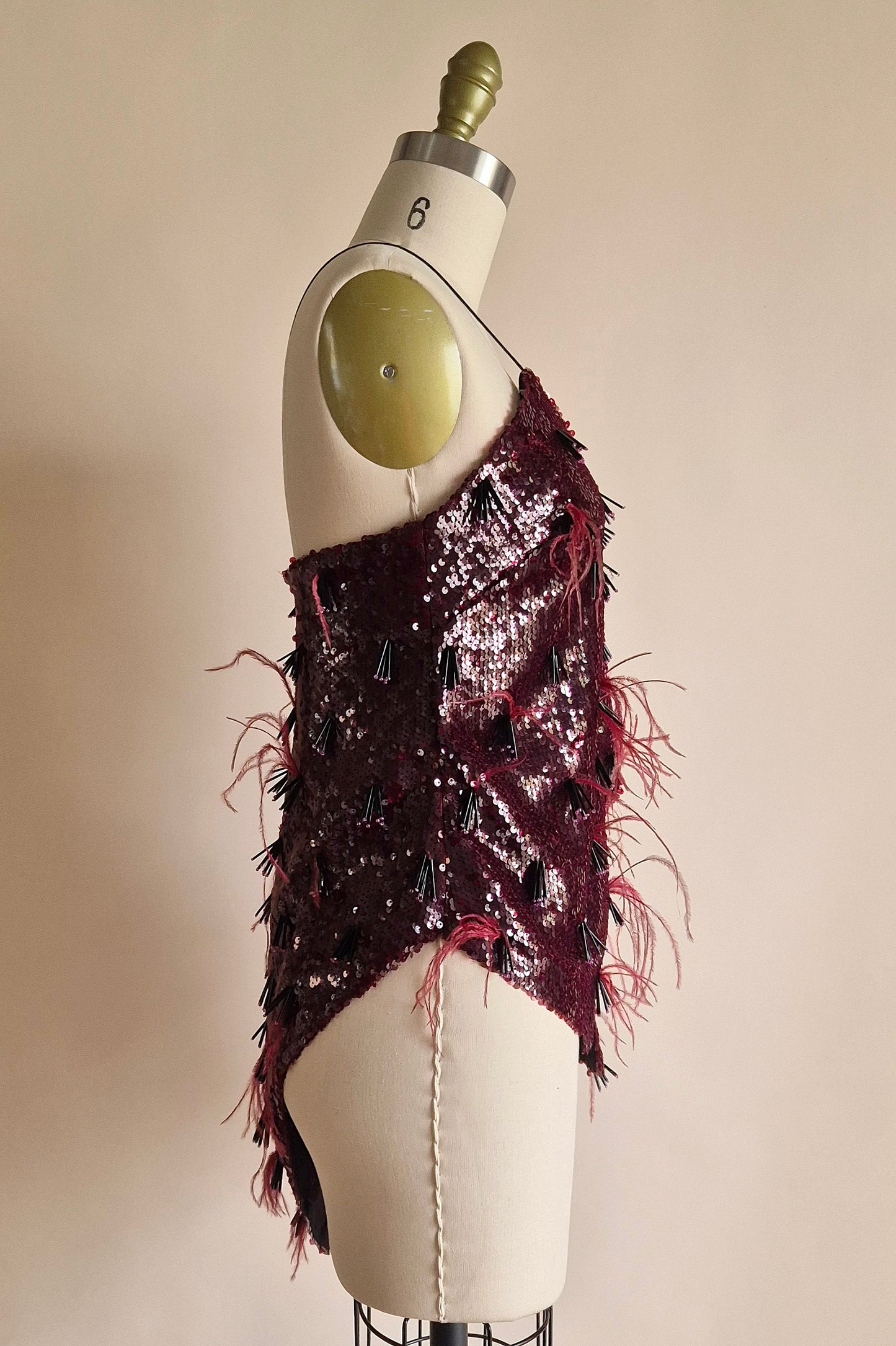 Stunning Youself Akbar embellished sequin top Size XS/S