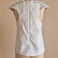Cameo studded detail white top Size XS/S