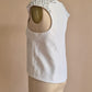 Cameo studded detail white top Size XS/S