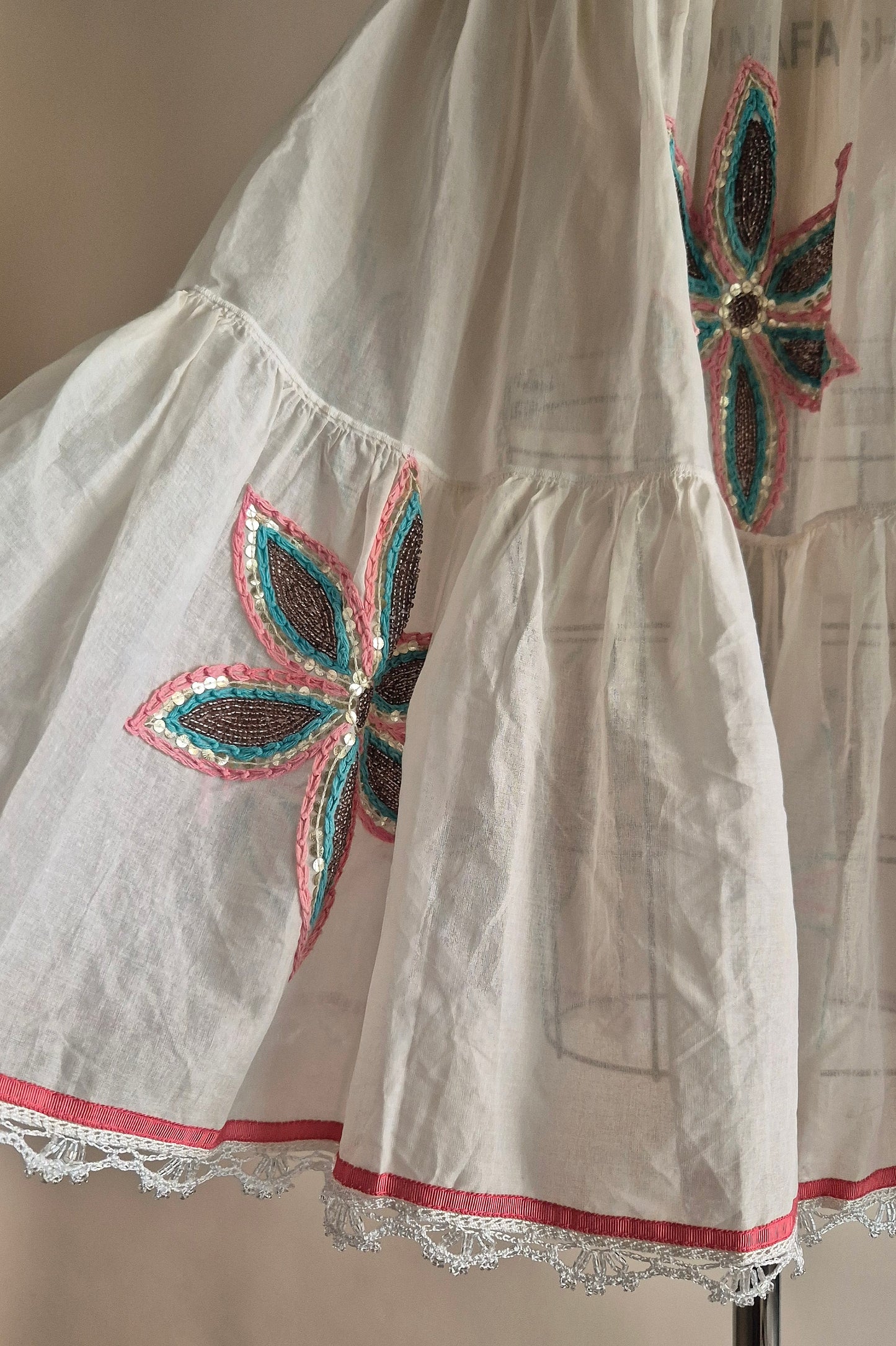 Trelise Cooper embellished sheer skirt Size M