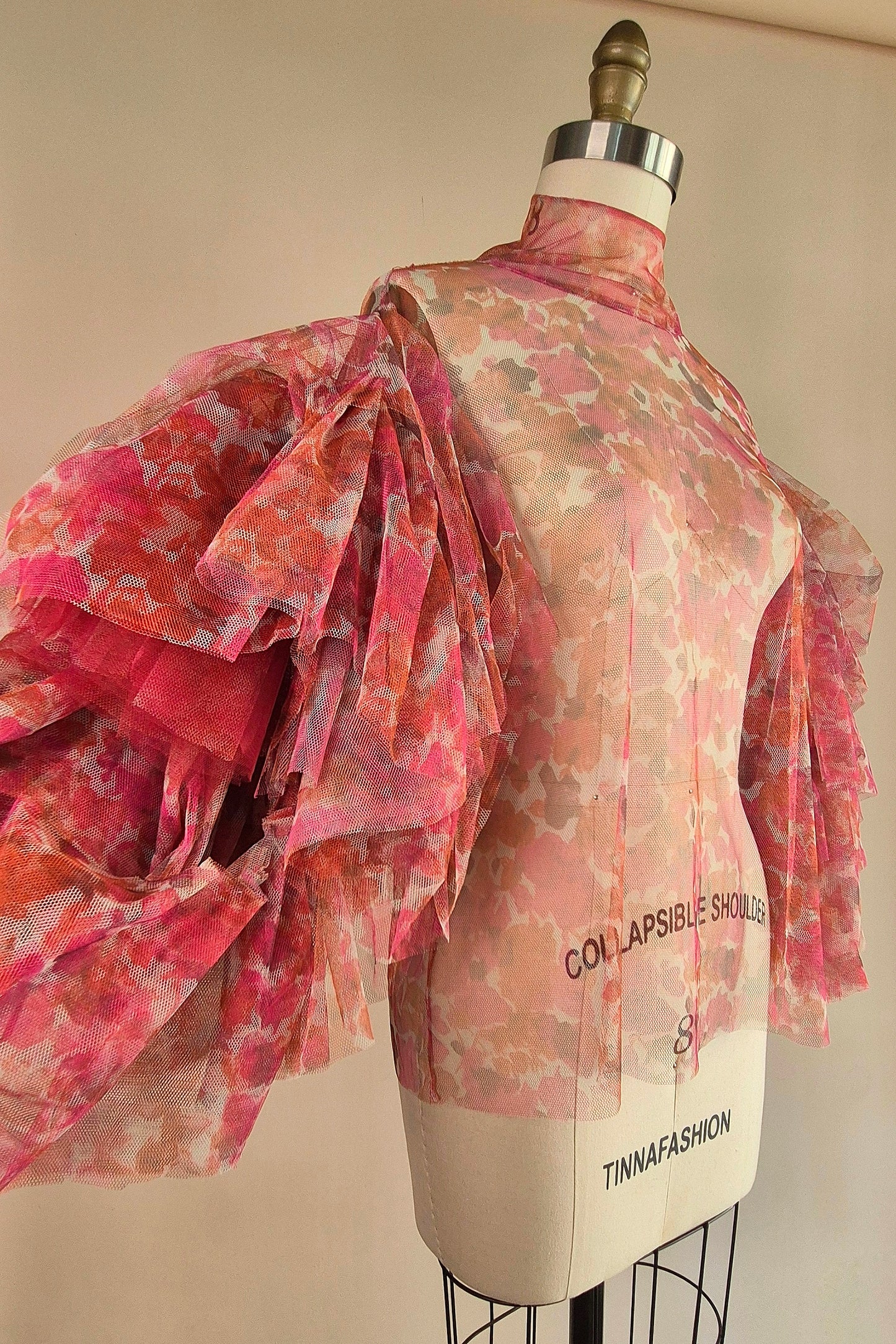 Incredible Susan Fang tulle statement top Size S