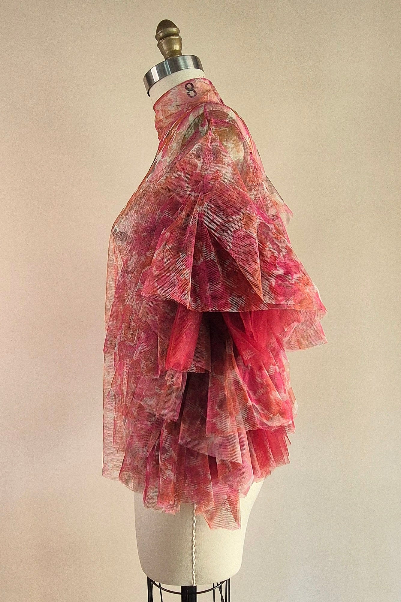 Incredible Susan Fang tulle statement top Size S