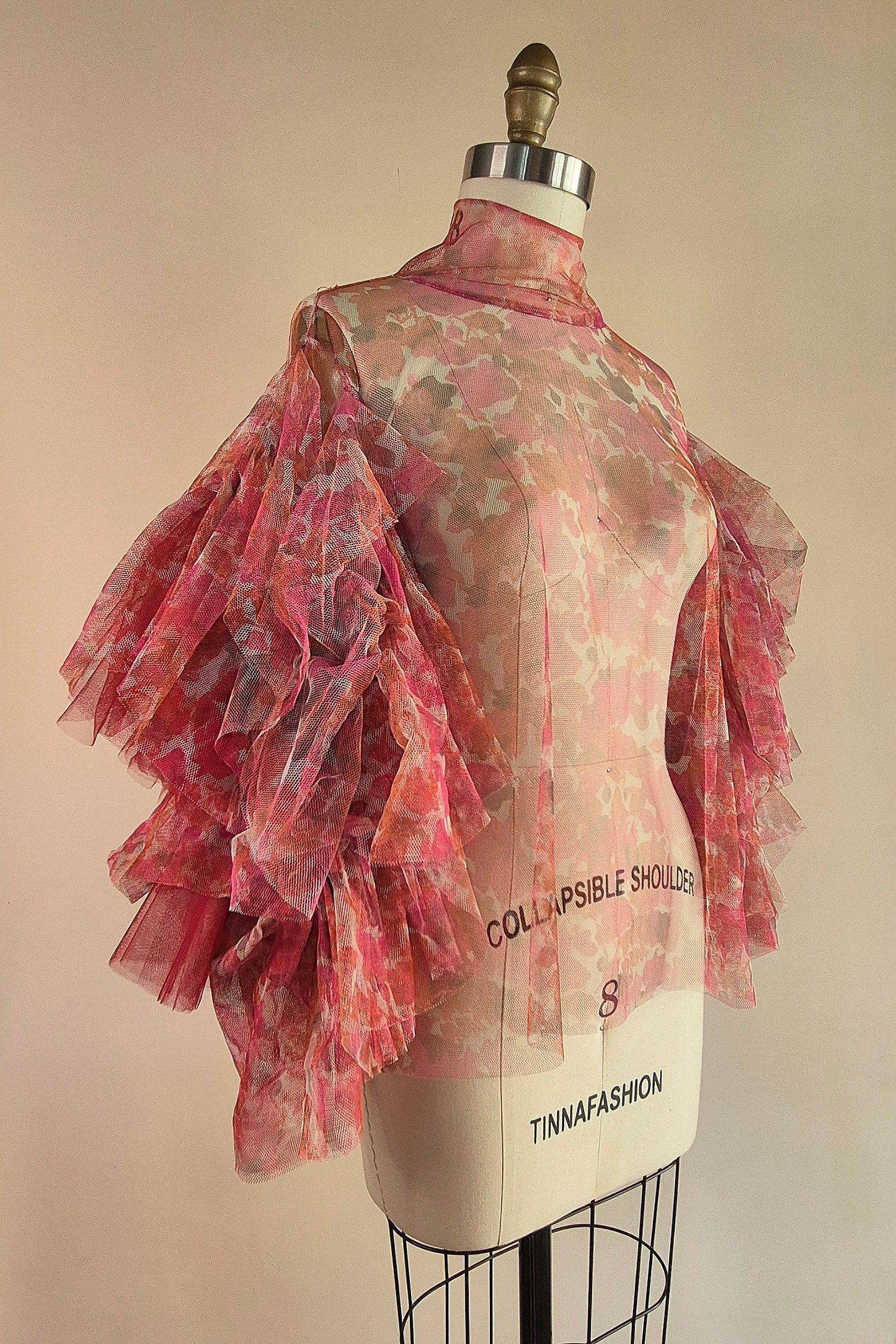 Incredible Susan Fang tulle statement top Size S