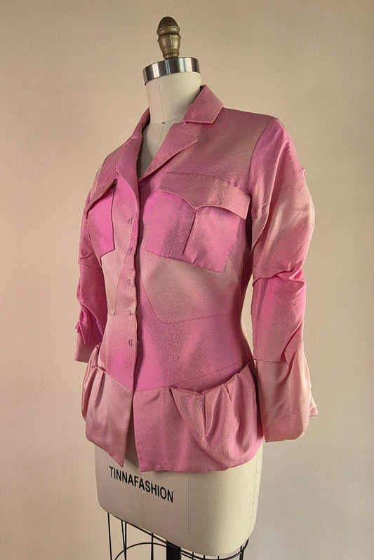 Sensational Christian Lacroix silk blend jacket Size 8