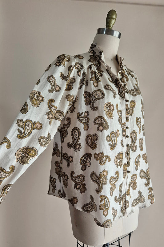 Beautiful Alemais paisley shirt Size L