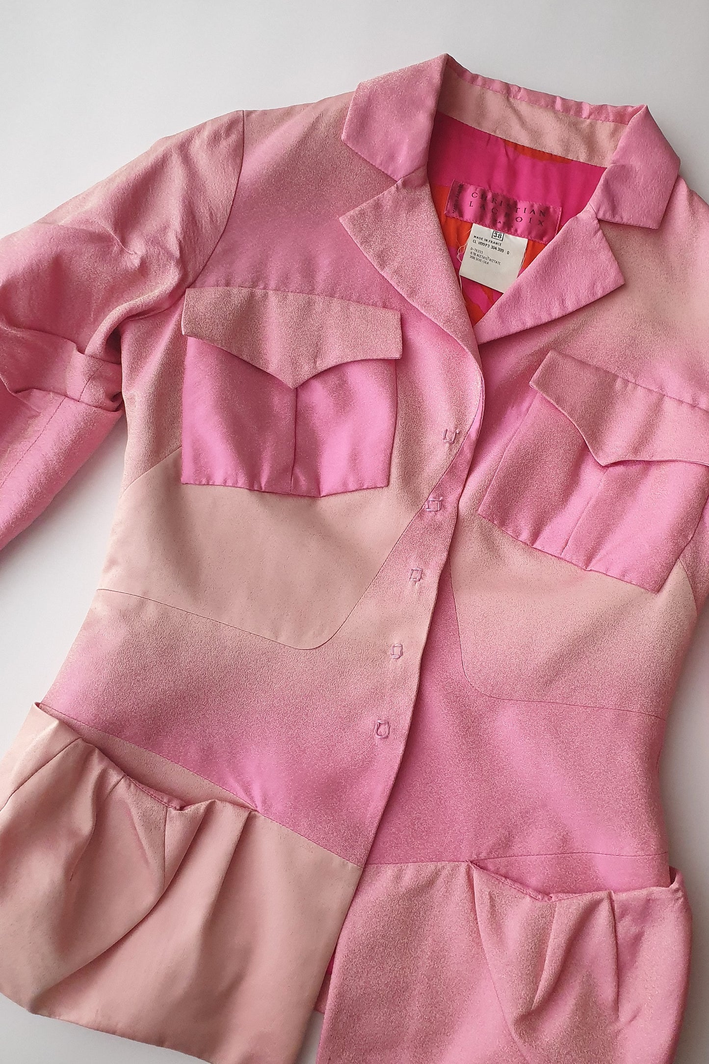 Sensational Christian Lacroix silk blend jacket Size 8